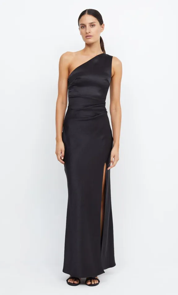 Bec Bridge THE DREAMER ASYM DRESS 8211 BLACK Women Maxi Dresses