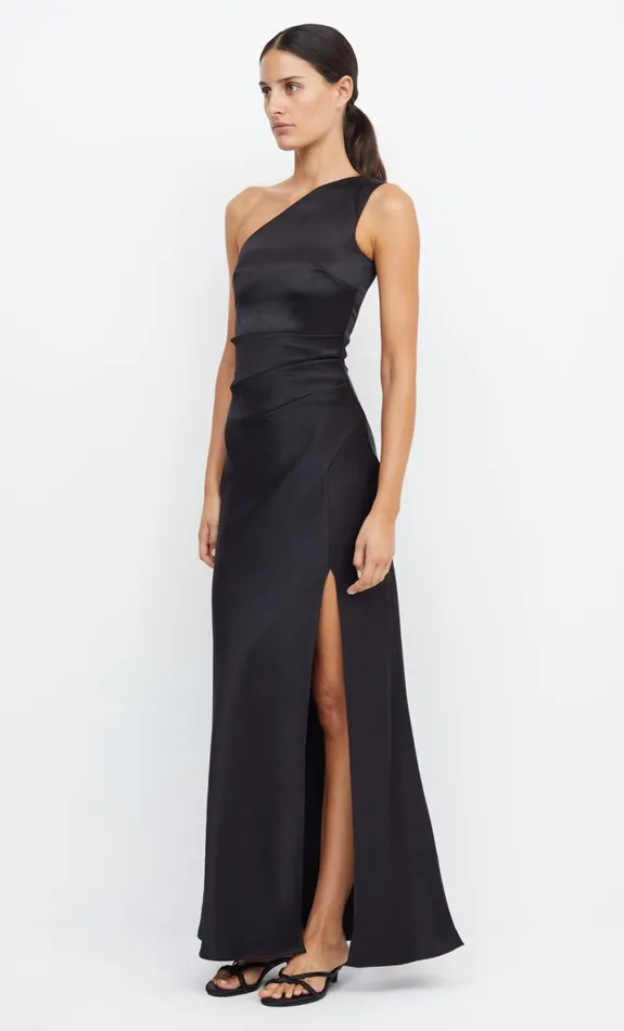 Bec Bridge THE DREAMER ASYM DRESS 8211 BLACK Women Maxi Dresses