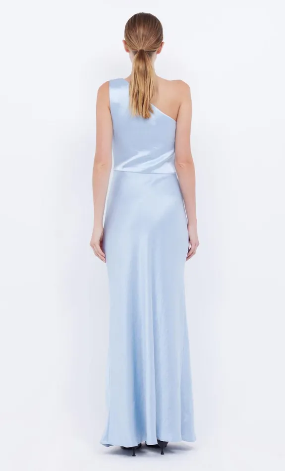 Bec Bridge THE DREAMER ASYM DRESS 8211 DUSTY BLUE Women Maxi Dresses