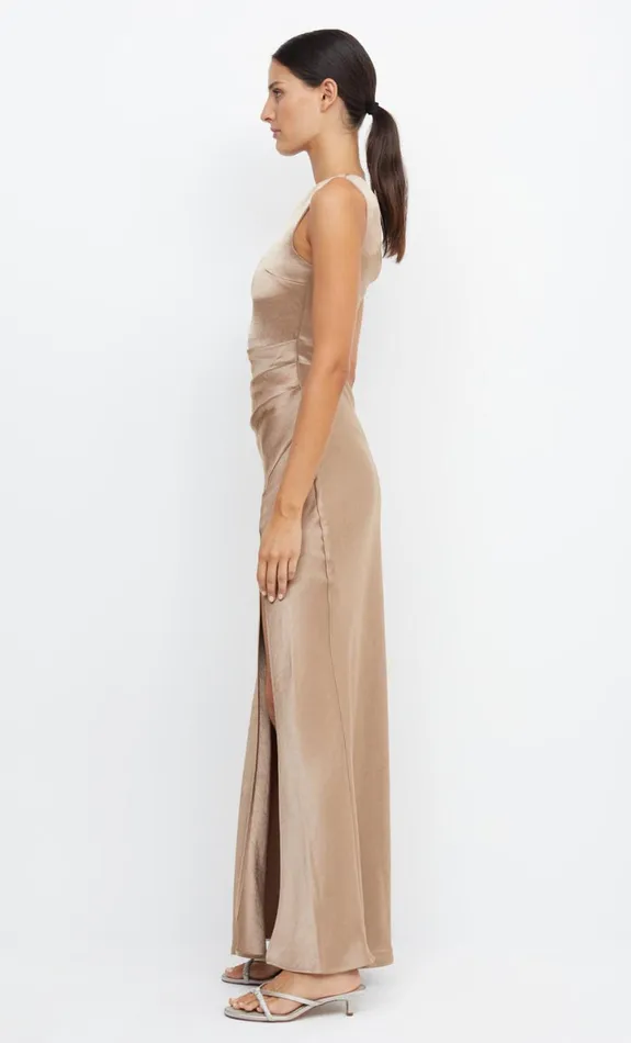 Bec Bridge THE DREAMER ASYM DRESS 8211 GOLDEN Women Maxi Dresses