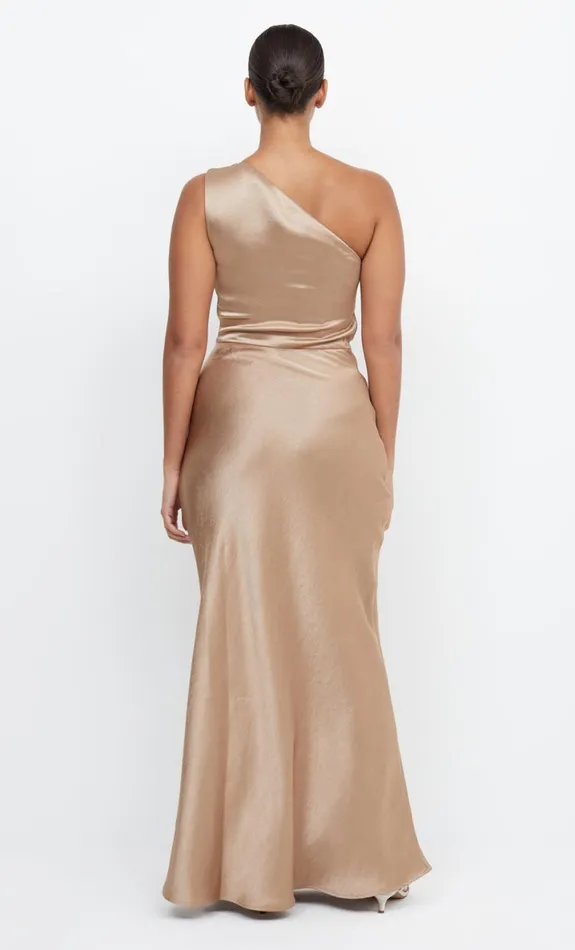 Bec Bridge THE DREAMER ASYM DRESS 8211 GOLDEN Women Maxi Dresses