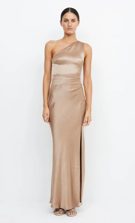 Bec Bridge THE DREAMER ASYM DRESS 8211 GOLDEN Women Maxi Dresses