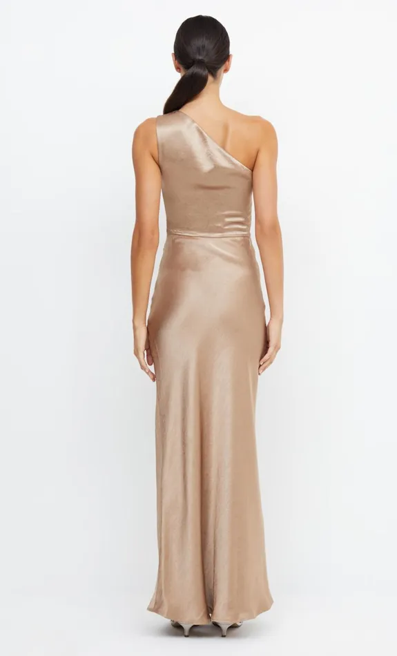 Bec Bridge THE DREAMER ASYM DRESS 8211 GOLDEN Women Maxi Dresses
