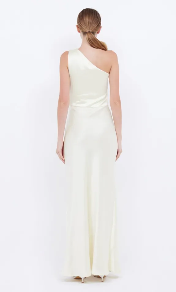 Bec Bridge THE DREAMER ASYM DRESS 8211 ICE YELLOW Women Wedding Guest