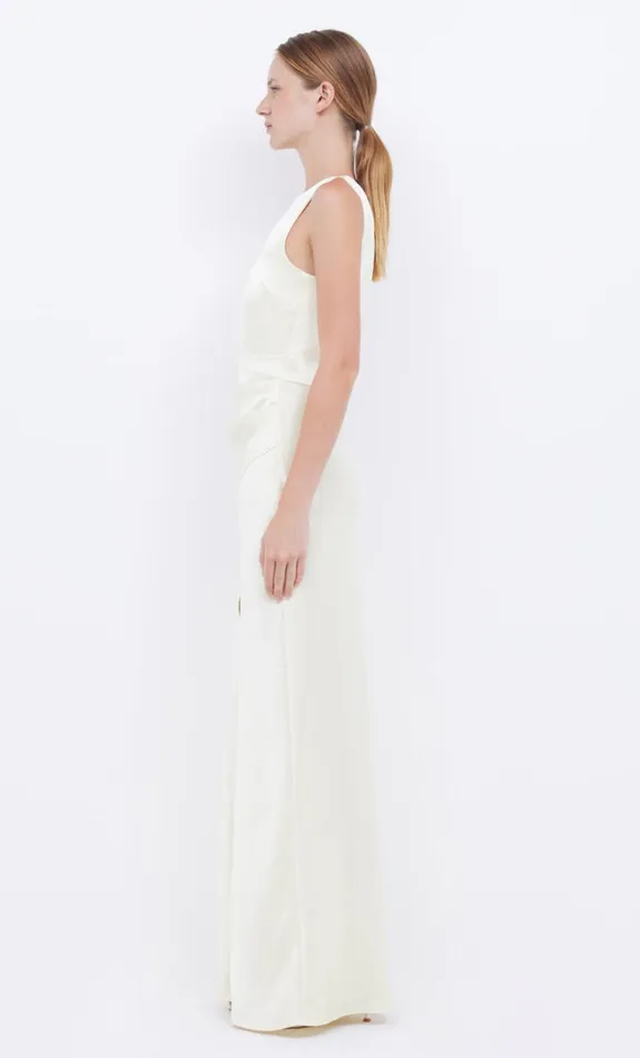 Bec Bridge THE DREAMER ASYM DRESS 8211 ICE YELLOW Women Wedding Guest
