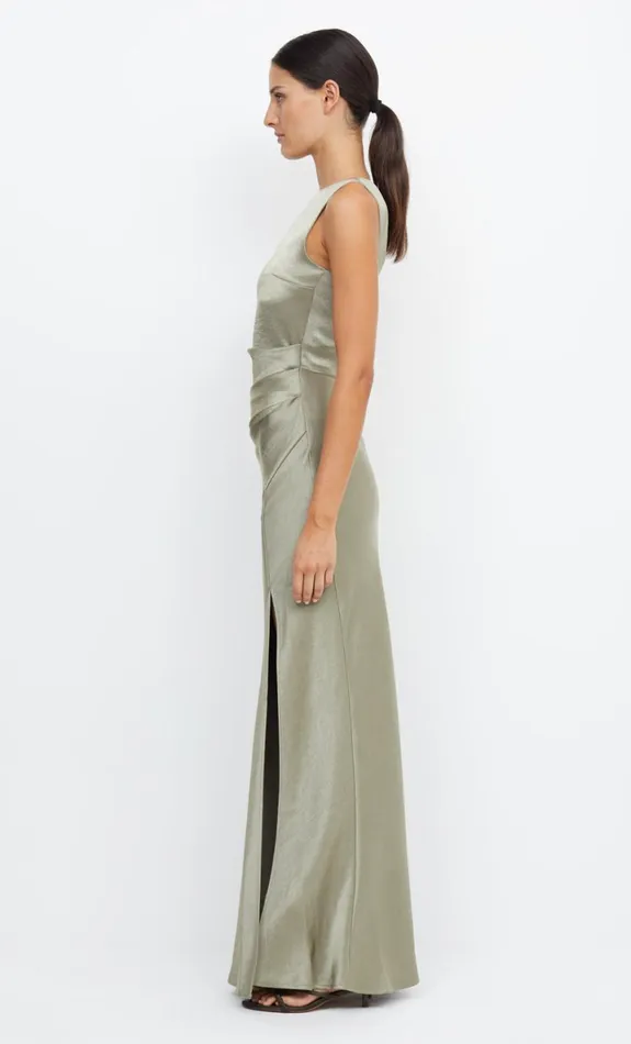 Bec Bridge THE DREAMER ASYM DRESS 8211 SAGE Women Bridesmaid Dresses
