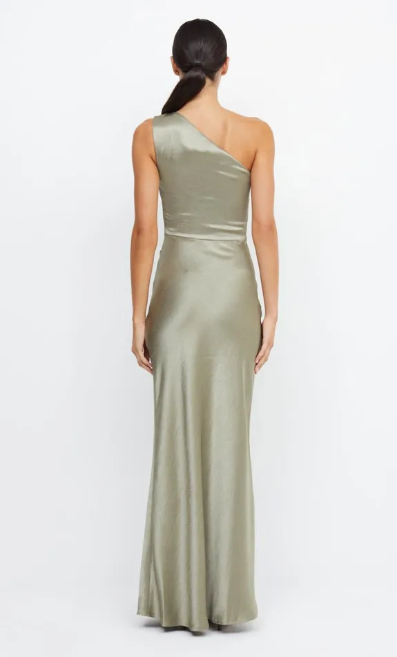 Bec Bridge THE DREAMER ASYM DRESS 8211 SAGE Women Bridesmaid Dresses