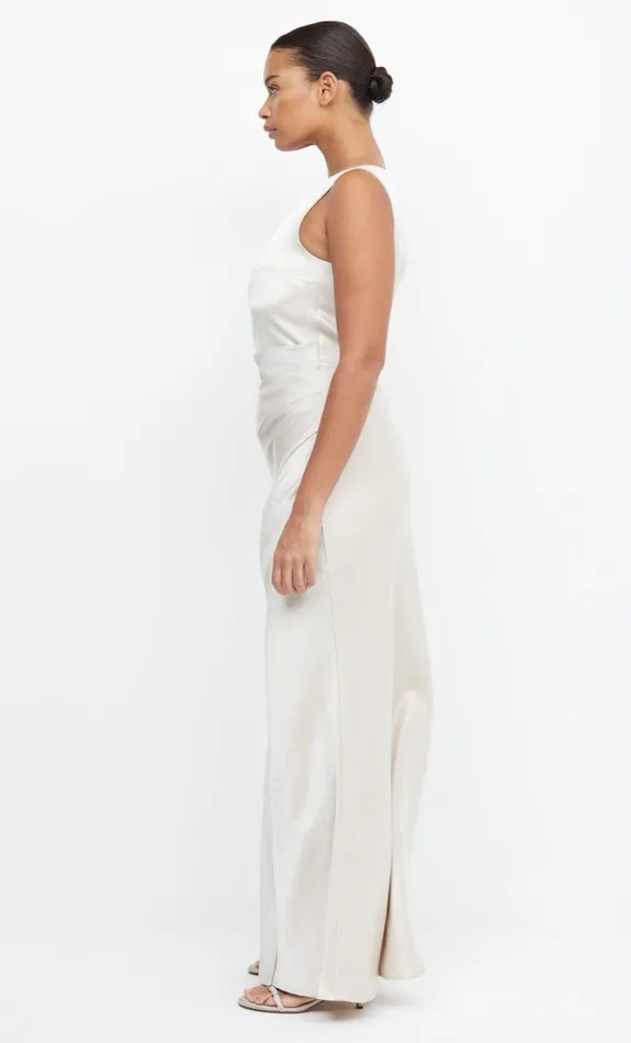 Bec Bridge THE DREAMER ASYM DRESS 8211 SAND Women Bridesmaid Dresses