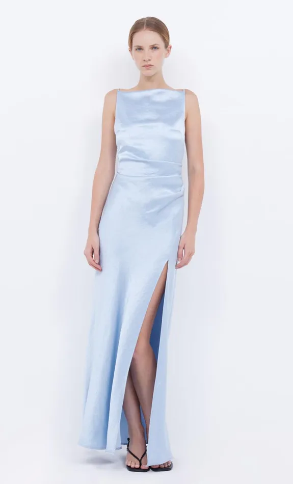 Bec Bridge THE DREAMER MAXI DRESS 8211 DUSTY BLUE Women Maxi Dresses