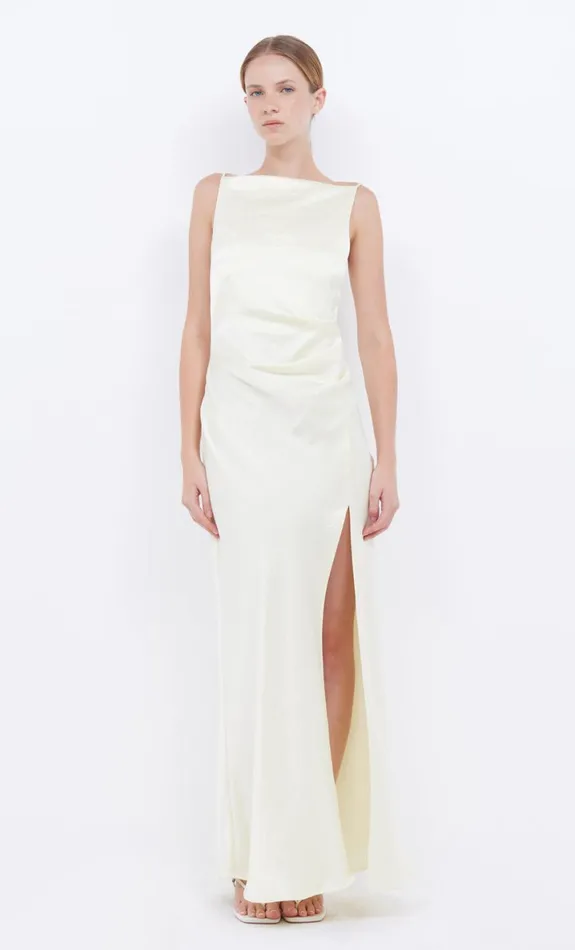 Bec Bridge THE DREAMER MAXI DRESS 8211 ICE YELLOW Women Maxi Dresses
