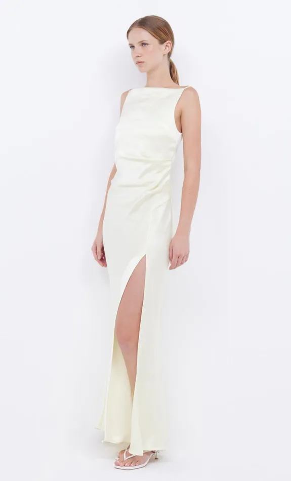 Bec Bridge THE DREAMER MAXI DRESS 8211 ICE YELLOW Women Maxi Dresses