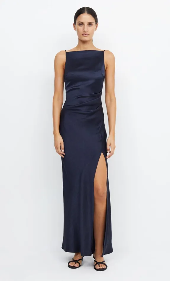 Bec Bridge THE DREAMER MAXI DRESS 8211 INK Women Bridesmaid Dresses