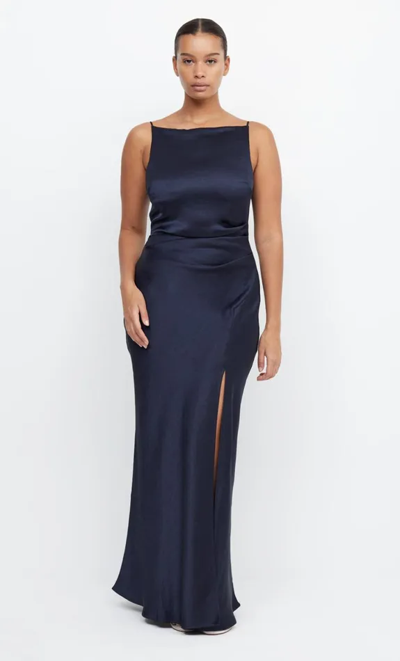 Bec Bridge THE DREAMER MAXI DRESS 8211 INK Women Bridesmaid Dresses