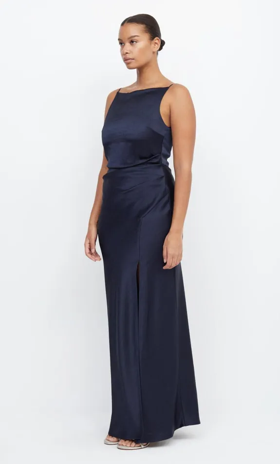 Bec Bridge THE DREAMER MAXI DRESS 8211 INK Women Bridesmaid Dresses