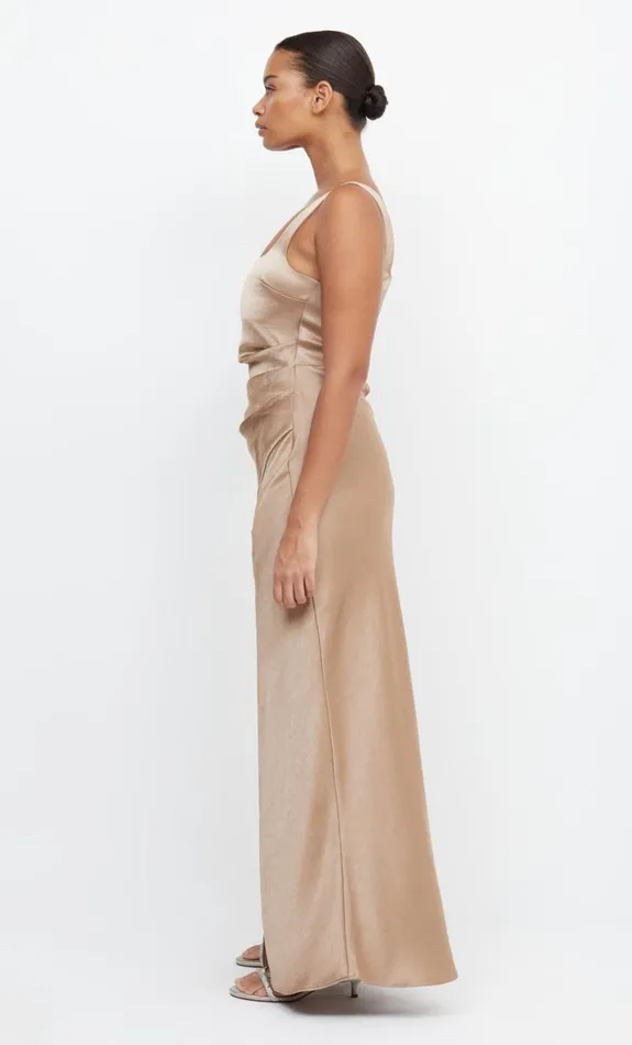 Bec Bridge THE DREAMER SQUARE NECK DRESS 8211 GOLDEN Women Maxi Dresses