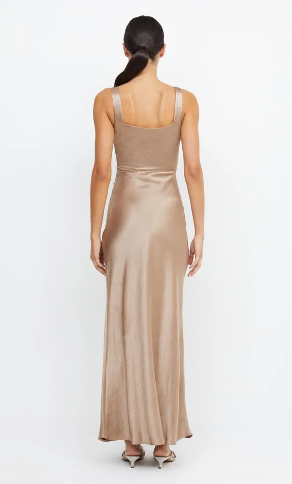 Bec Bridge THE DREAMER SQUARE NECK DRESS 8211 GOLDEN Women Maxi Dresses
