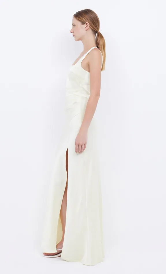 Bec Bridge THE DREAMER SQUARE NECK DRESS 8211 ICE YELLOW Women Wedding Guest