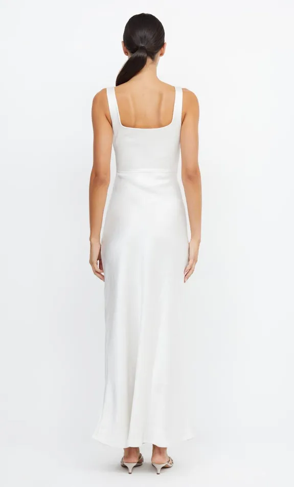 Bec Bridge THE DREAMER SQUARE NECK DRESS 8211 IVORY Women Maxi Dresses
