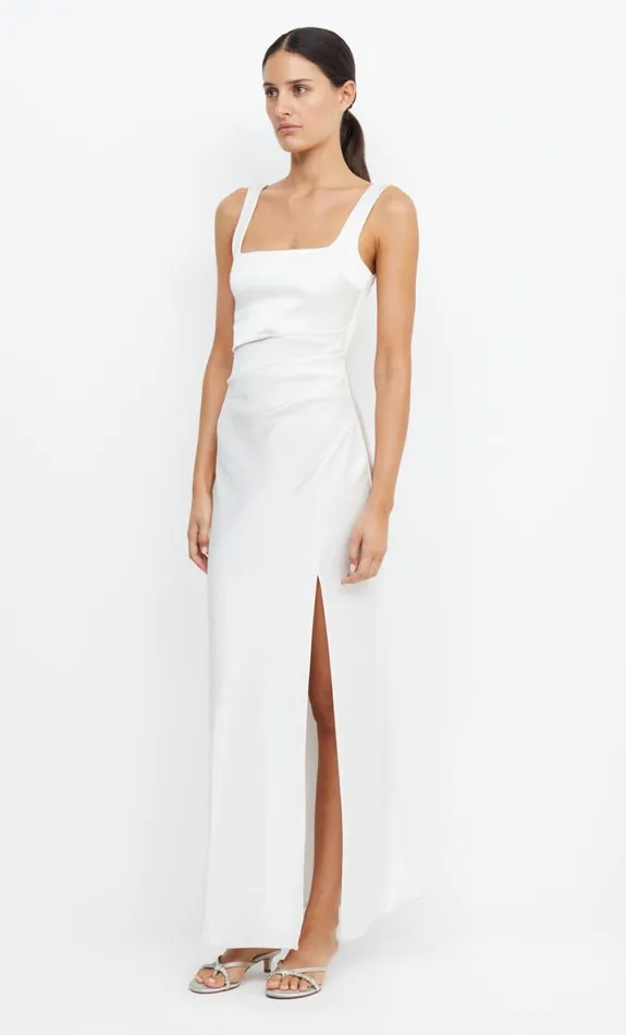 Bec Bridge THE DREAMER SQUARE NECK DRESS 8211 IVORY Women Maxi Dresses