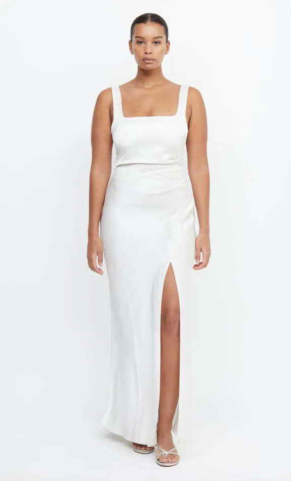 Bec Bridge THE DREAMER SQUARE NECK DRESS 8211 IVORY Women Maxi Dresses