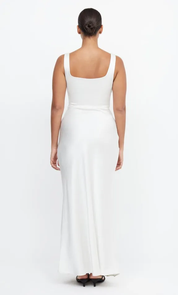 Bec Bridge THE DREAMER SQUARE NECK DRESS 8211 IVORY Women Maxi Dresses