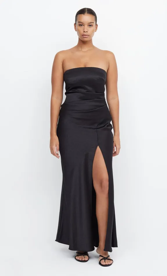 Bec Bridge THE DREAMER STRAPLESS DRESS 8211 BLACK Women Bridesmaid Dresses