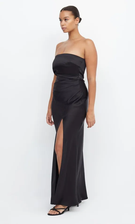 Bec Bridge THE DREAMER STRAPLESS DRESS 8211 BLACK Women Bridesmaid Dresses