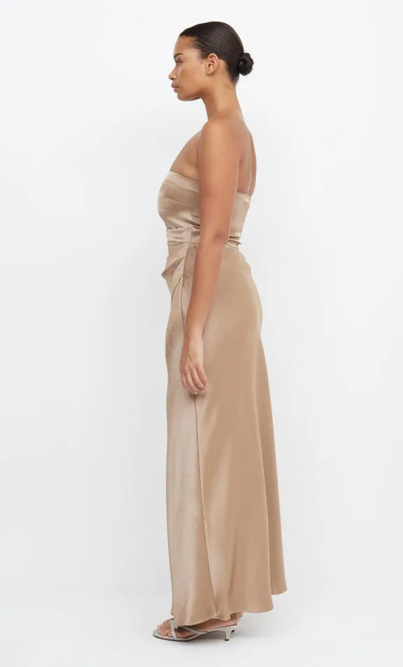 Bec Bridge THE DREAMER STRAPLESS DRESS 8211 GOLDEN Women Bridesmaid Dresses