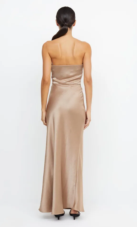 Bec Bridge THE DREAMER STRAPLESS DRESS 8211 GOLDEN Women Bridesmaid Dresses