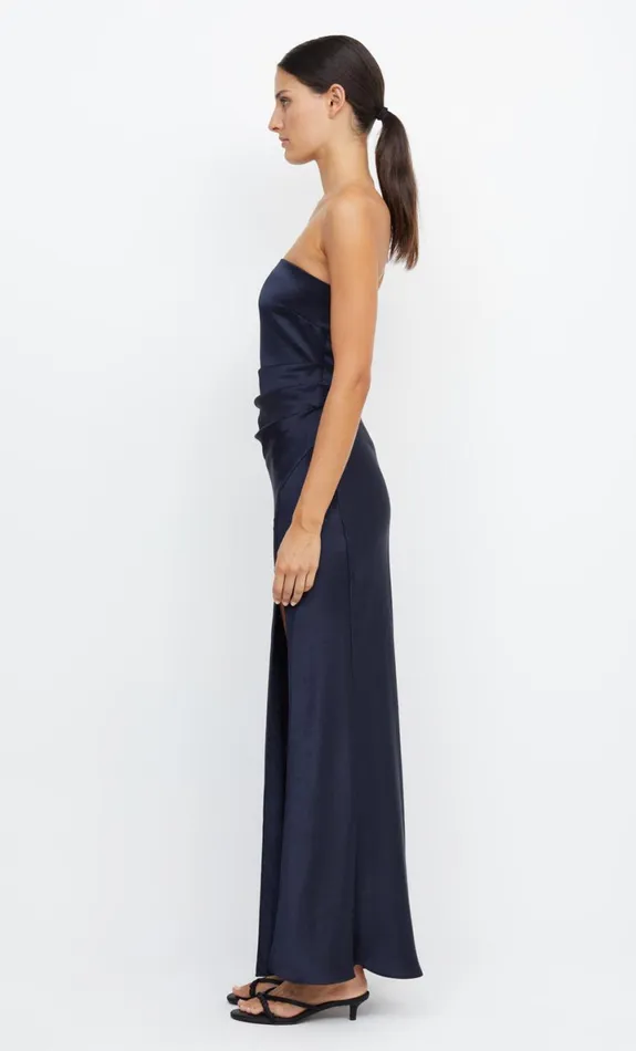 Bec Bridge THE DREAMER STRAPLESS DRESS 8211 INK Women Maxi Dresses