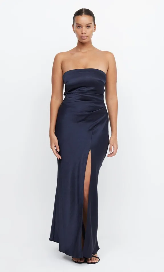 Bec Bridge THE DREAMER STRAPLESS DRESS 8211 INK Women Maxi Dresses