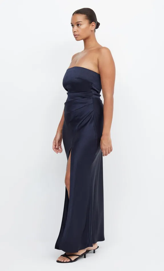 Bec Bridge THE DREAMER STRAPLESS DRESS 8211 INK Women Maxi Dresses