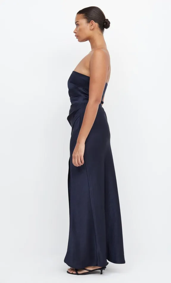 Bec Bridge THE DREAMER STRAPLESS DRESS 8211 INK Women Maxi Dresses