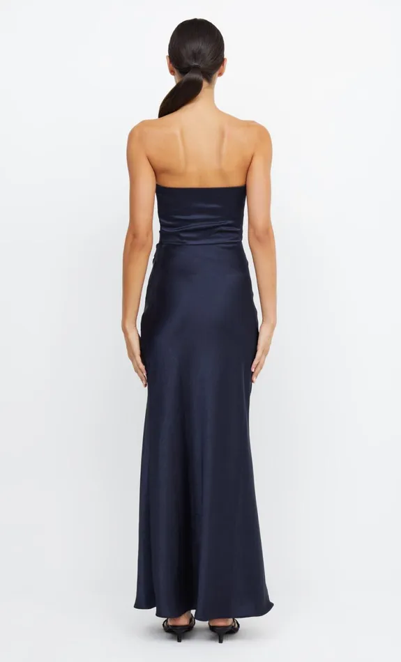 Bec Bridge THE DREAMER STRAPLESS DRESS 8211 INK Women Maxi Dresses