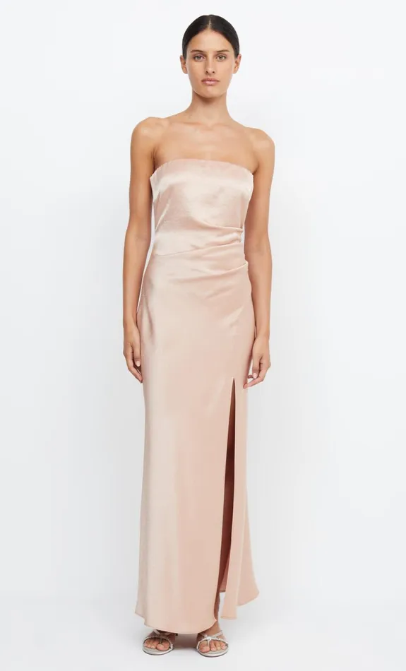 Bec Bridge THE DREAMER STRAPLESS DRESS 8211 ROSE GOLD Women Maxi Dresses