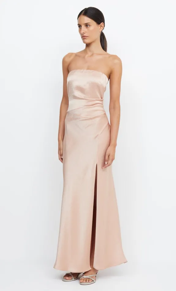 Bec Bridge THE DREAMER STRAPLESS DRESS 8211 ROSE GOLD Women Maxi Dresses