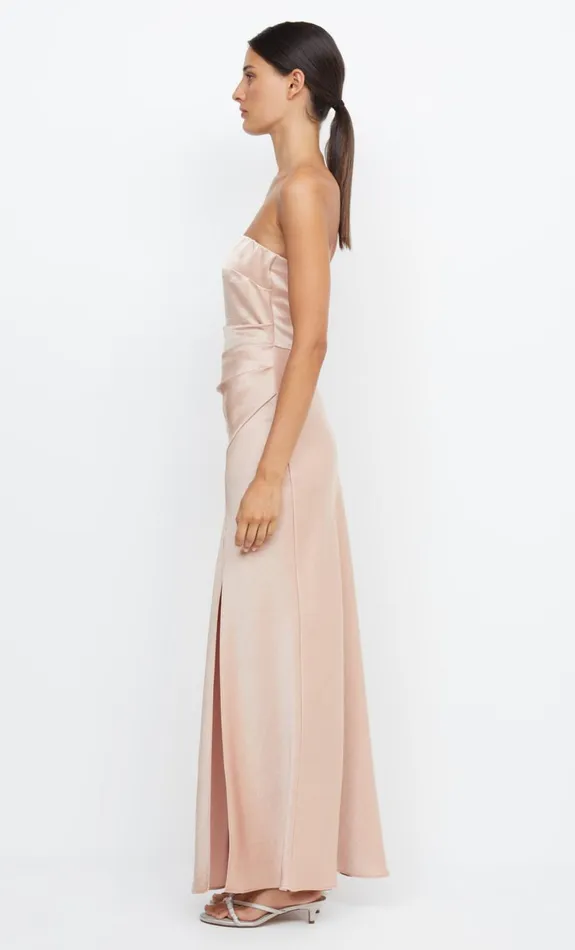 Bec Bridge THE DREAMER STRAPLESS DRESS 8211 ROSE GOLD Women Maxi Dresses
