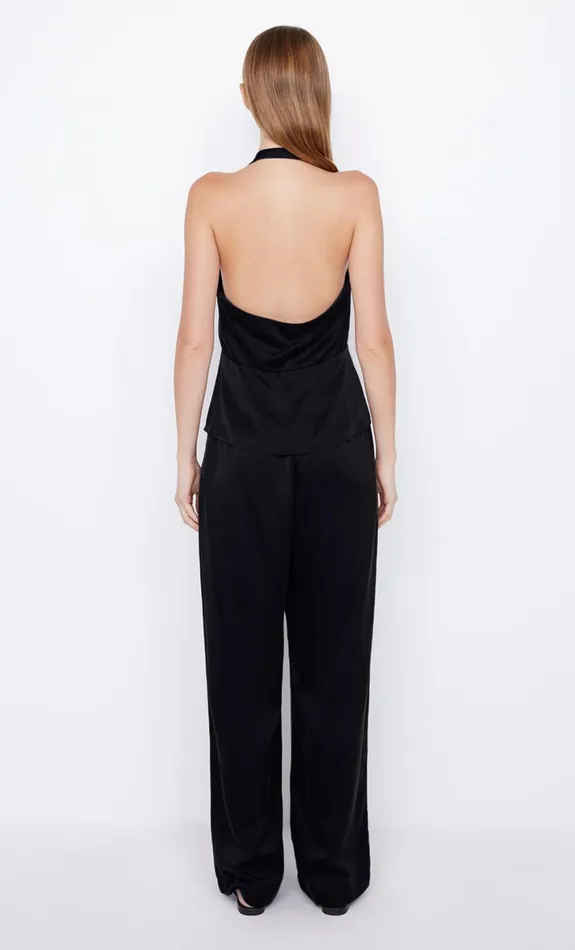 Bec Bridge TIA SILK HALTER TOP 8211 BLACK Women Sleeveless