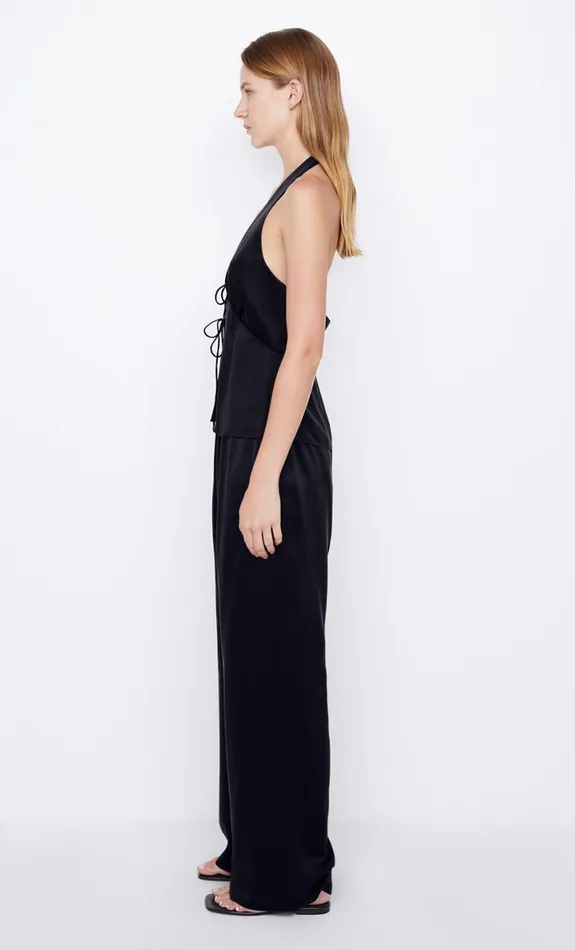 Bec Bridge TIA SILK HALTER TOP 8211 BLACK Women Sleeveless