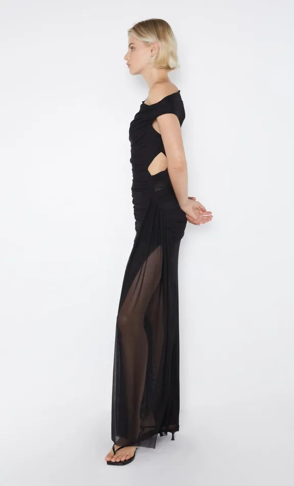 Bec Bridge VICTORIA ASYM DRESS 8211 BLACK Women Maxi Dresses