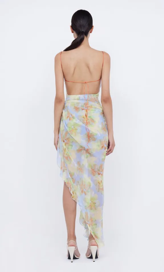 Bec Bridge ZEPHY ASYM DRESS 8211 BLUE BLOSSOM Women Maxi Dresses