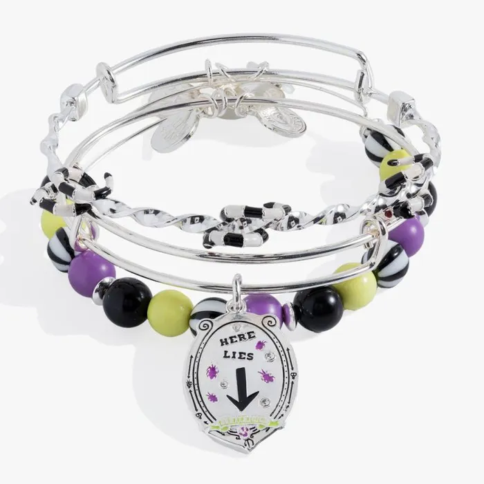 Beetlejuice Bangle Set Of 3 Silver Women Alex And Ani Jewelry Sets
