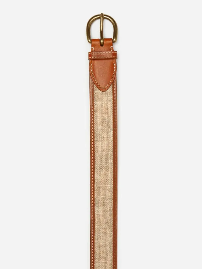 Belts Men JMcLaughlin Leopold Linen Belt Natural