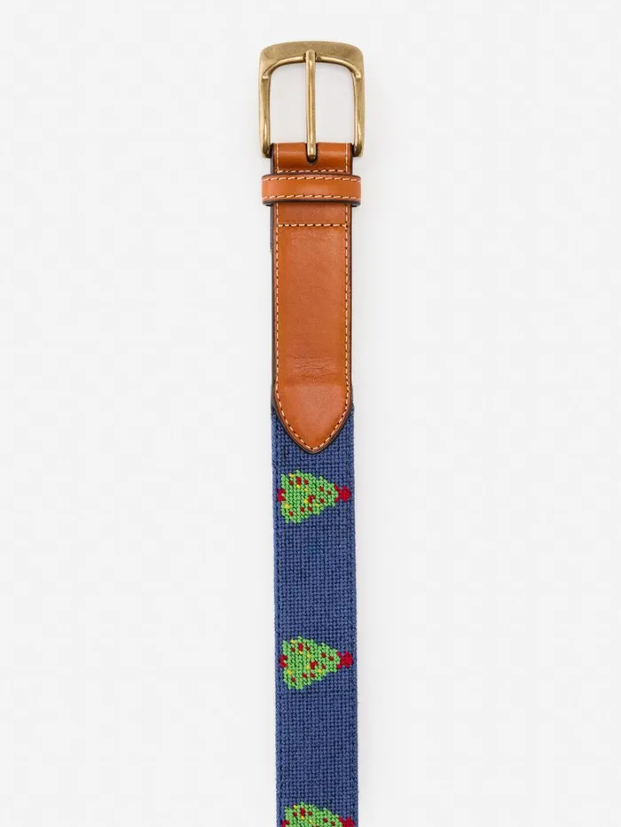 Belts Men JMcLaughlin Needlepoint Belt In Christmas Tree Navyred Belts Men JMcLaughlin Needlepoint Belt In Christmas Tree Navyred