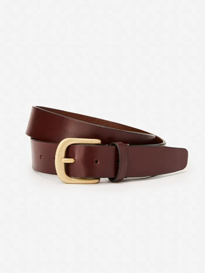 Belts Men JMcLaughlin Tuscan Full Grain Leather Belt Brown