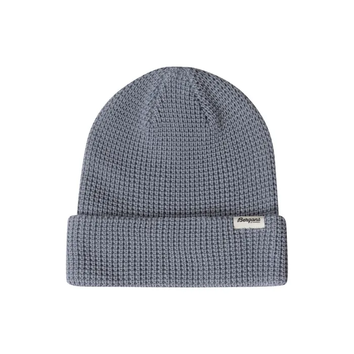 Bergans Of Norway Beanies And Caps Waffle Knit Beanie Husky Blue 8211 Women