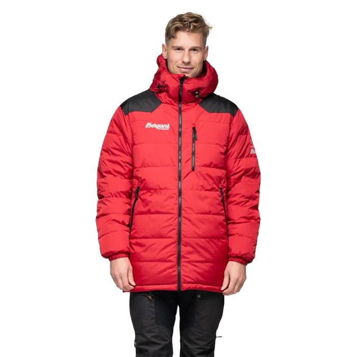 Bergans Of Norway Down Jackets Expedition Down Light Parka Red Black 8211 Men Bergans Of Norway Down Jackets Expedition Down Light Parka Red Black 8211 Men