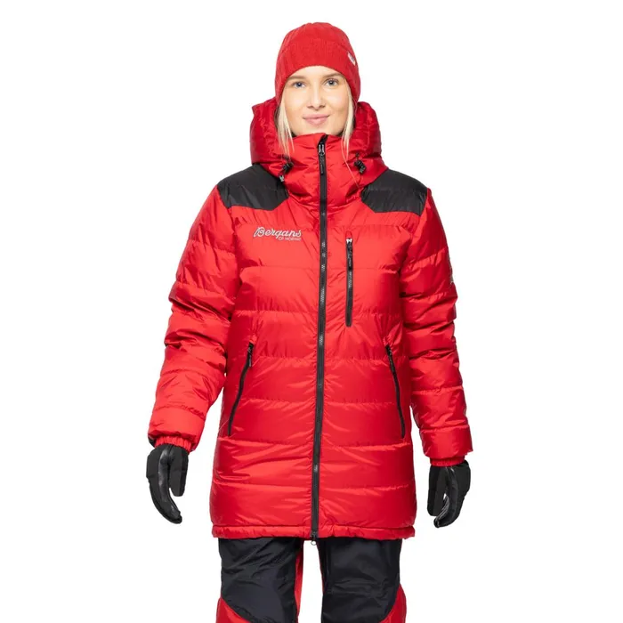 Bergans Of Norway Down Jackets Expedition Down Light Parka Red Black 8211 Men