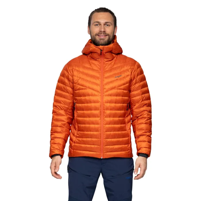 Bergans Of Norway Down Jackets Rabot Light Down Jacket Hood Lava 8211 Men