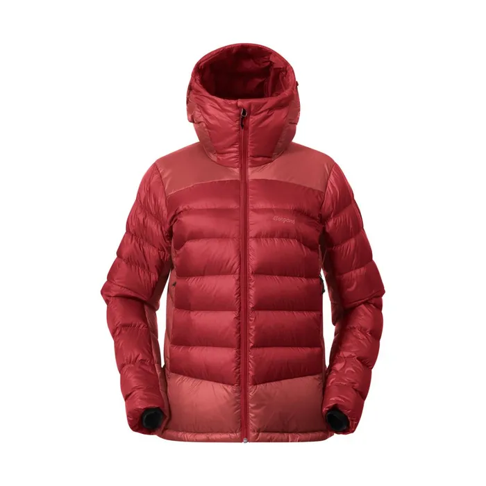 Bergans Of Norway Down Jackets Vaagaa Allround Down Jacket Rusty Dust Crimson Red 8211 Women